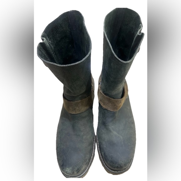 Sorel Scotia Waterproof Short Oiled Leather Biker Riding Boots Womens Sz 9 - Picture 5 of 7